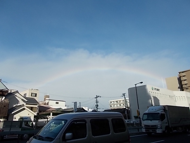 2019年12月27日の朝、大阪市内の虹01