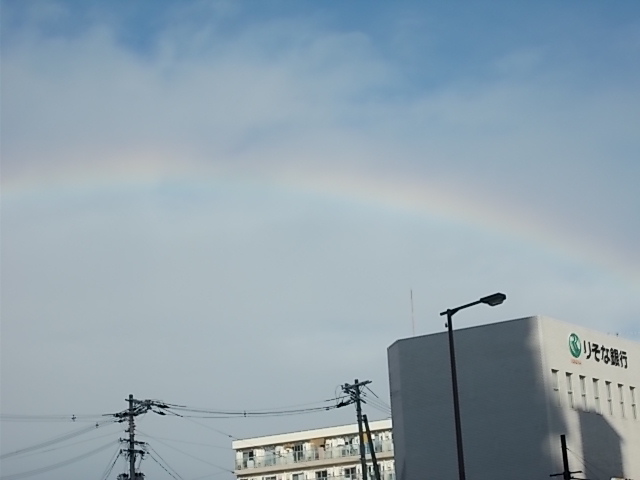 2019年12月27日の朝、大阪市内の虹02